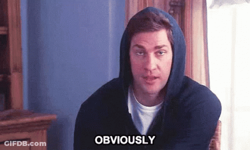 Man In Hooded Sweatshirt Says Obviously GIF