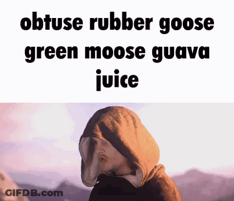 Man In Hooded Sweatshirt Talking About Rubber Goose Green Moose Guava Juice GIF