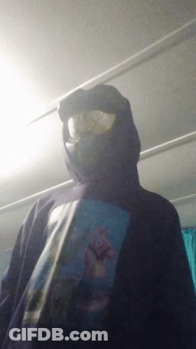 Man In Hooded Sweatshirt With Man Picture GIF