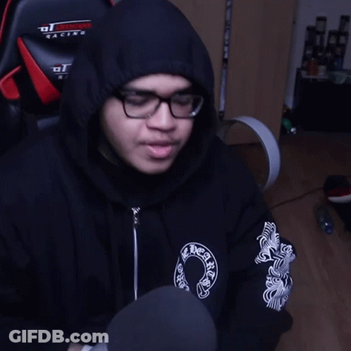 Man In Hoodie And Glasses Saying What's Up Guys GIF