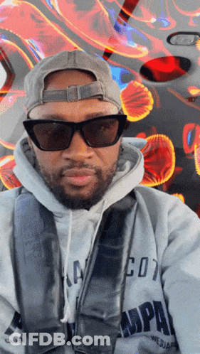 Man In Hoodie And Sunglasses GIF
