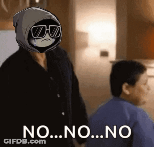 Man In Hoodie And Sunglasses Saying No GIF