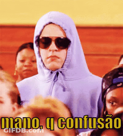 Man In Hoodie And Sunglasses Says Mano Q Confusao GIF