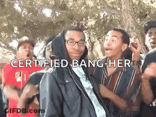 Man In Hoodie Dancing With Young Men GIF