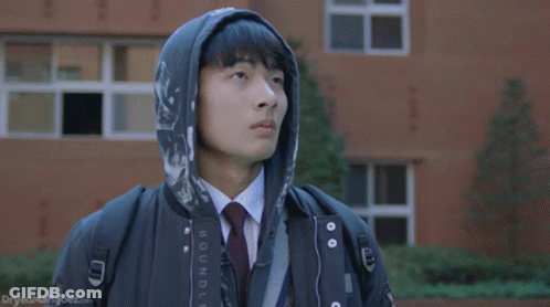Man In Hoodie Flipping Off GIF