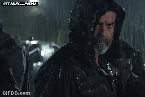 Man In Hoodie Rain With Twitter Logo Pranay_varma GIF