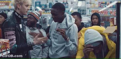 Man In Hoodie Saying All Over And Stay GIF