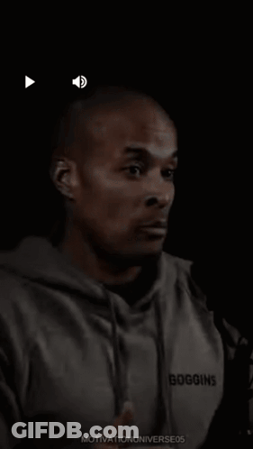Man In Hoodie Saying Goggins GIF