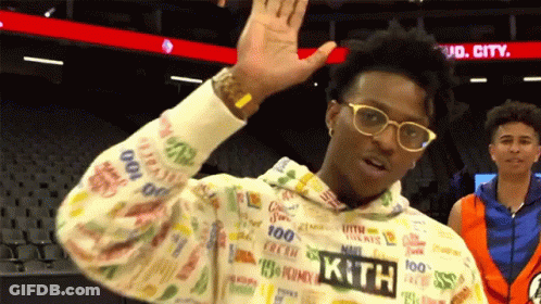 Man In Hoodie Saying Kith GIF