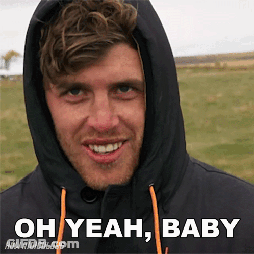 Man In Hoodie Saying Oh Yeah Baby GIF