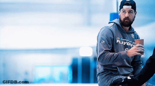 Man In Hoodie Saying Play Offs GIF
