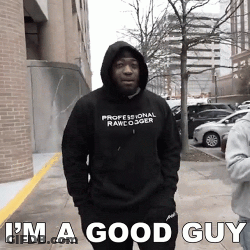 Man In Hoodie Saying Professional Rawcogger GIF