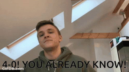 Man In Hoodie With 4-0-0 You Already Know Behind Him GIF
