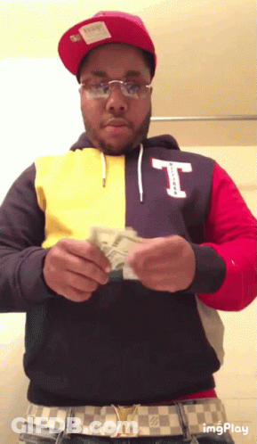 Man In Hoodie With Letter T GIF