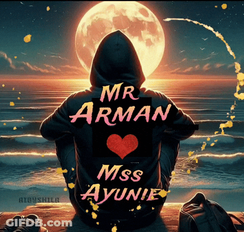 Man In Hoodie With Mr Arman And Miss Ayunie GIF