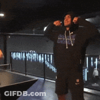 Man In Hoodie With Number 4 GIF