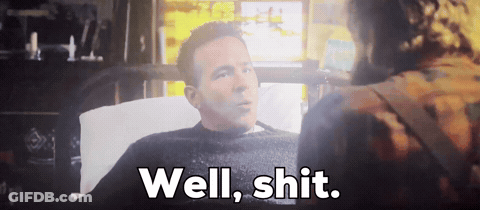 Man In Hospital Bed Saying Well Shit GIF