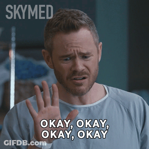 Man In Hospital Gown Saying Okay GIF