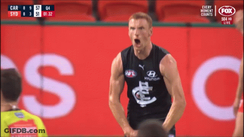 Man In Hyundai Jersey In Front Of Scoreboard GIF