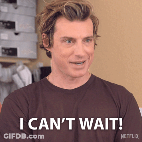 Man In I Can't Wait T-Shirt GIF