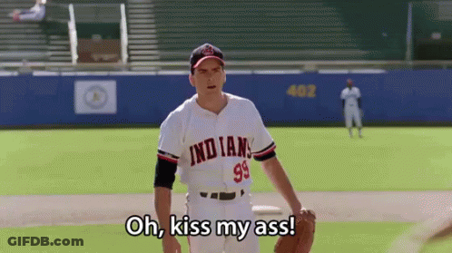 Man In Indians Jersey On Baseball Field GIF