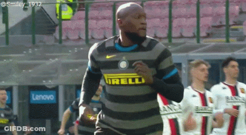 Man In Irelli Jersey Running On Soccer Field GIF