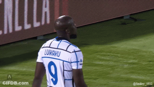 Man In Irelli Jersey Running On Soccer Field GIF