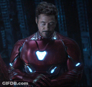 Man In Iron Man Suit Asking What Did You Just Say GIF