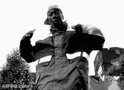 Man In Jacket In Black And White GIF