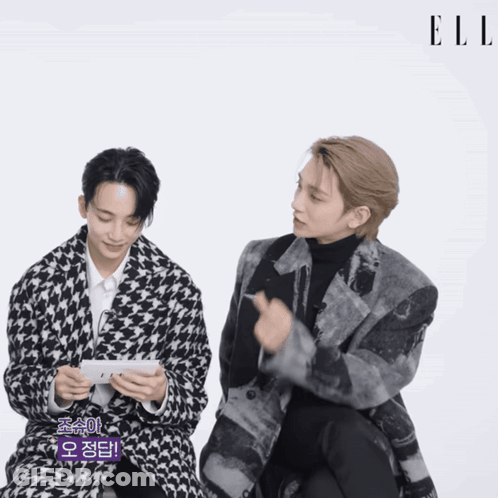 Man In Jacket Saying Elle GIF