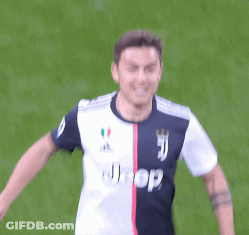 Man In Jeep Jersey Smiling On Soccer Field GIF