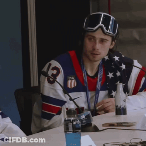 Man In Jersey Number 13 Sitting GIF