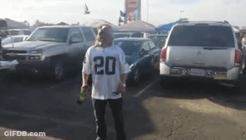 Man In Jersey Number 20 GIF