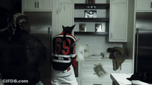 Man In Jersey Number 69 GIF