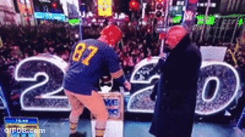 Man In Jersey Number 87 GIF