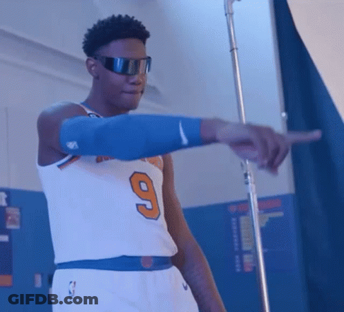 Man In Jersey Number 9 And Sunglasses GIF