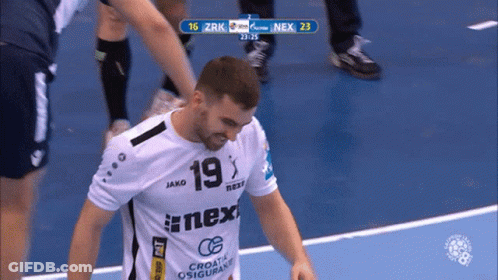Man In Jersey Saying 19 GIF
