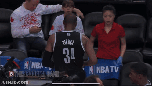 Man In Jersey Saying Pierce GIF