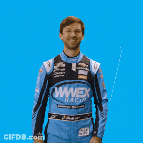 Man In Jockey Racing Suit Number 99 GIF