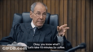 Man In Judge's Robe Talking GIF