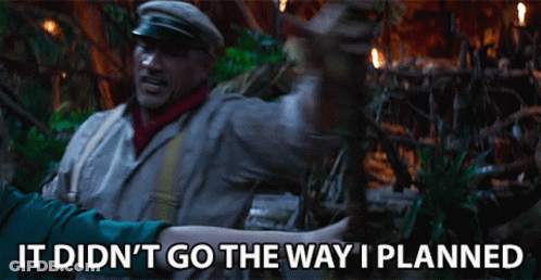 Man In Jungle Saying It Didnt Go The Way I Planned GIF