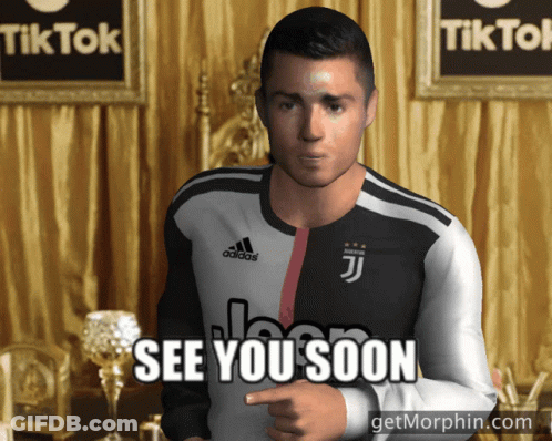 Man In Juventus Jersey Pointing See You Soon GIF