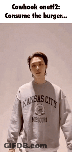 Man In Kansas City Missouri Sweatshirt GIF