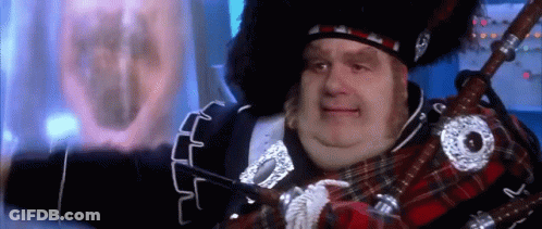 Man In Kilt Playing Bagpipe GIF