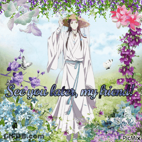Man In Kimono Saying See You Later My Friend GIF