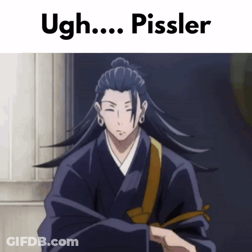 Man In Kimono Saying Ugh Pissler GIF