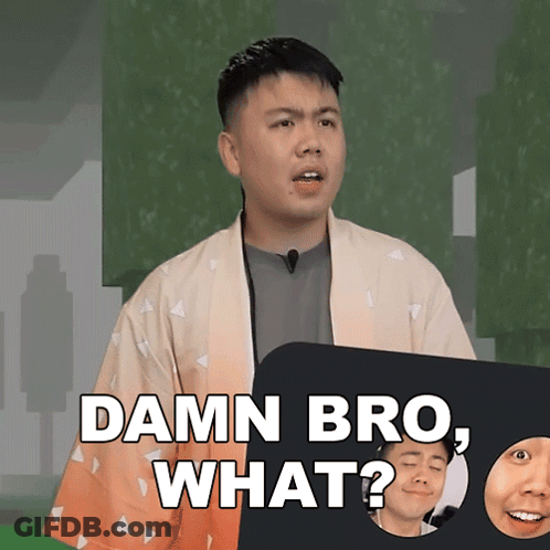 Man In Kimono Says Damn Bro What GIF