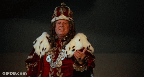 Man In King Costume Asking Would I Lie GIF