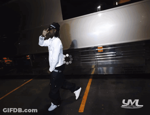 Man In Kings Hat Walking GIF