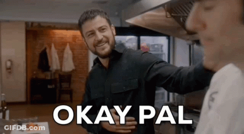 Man In Kitchen Saying 'Okay Pal GIF